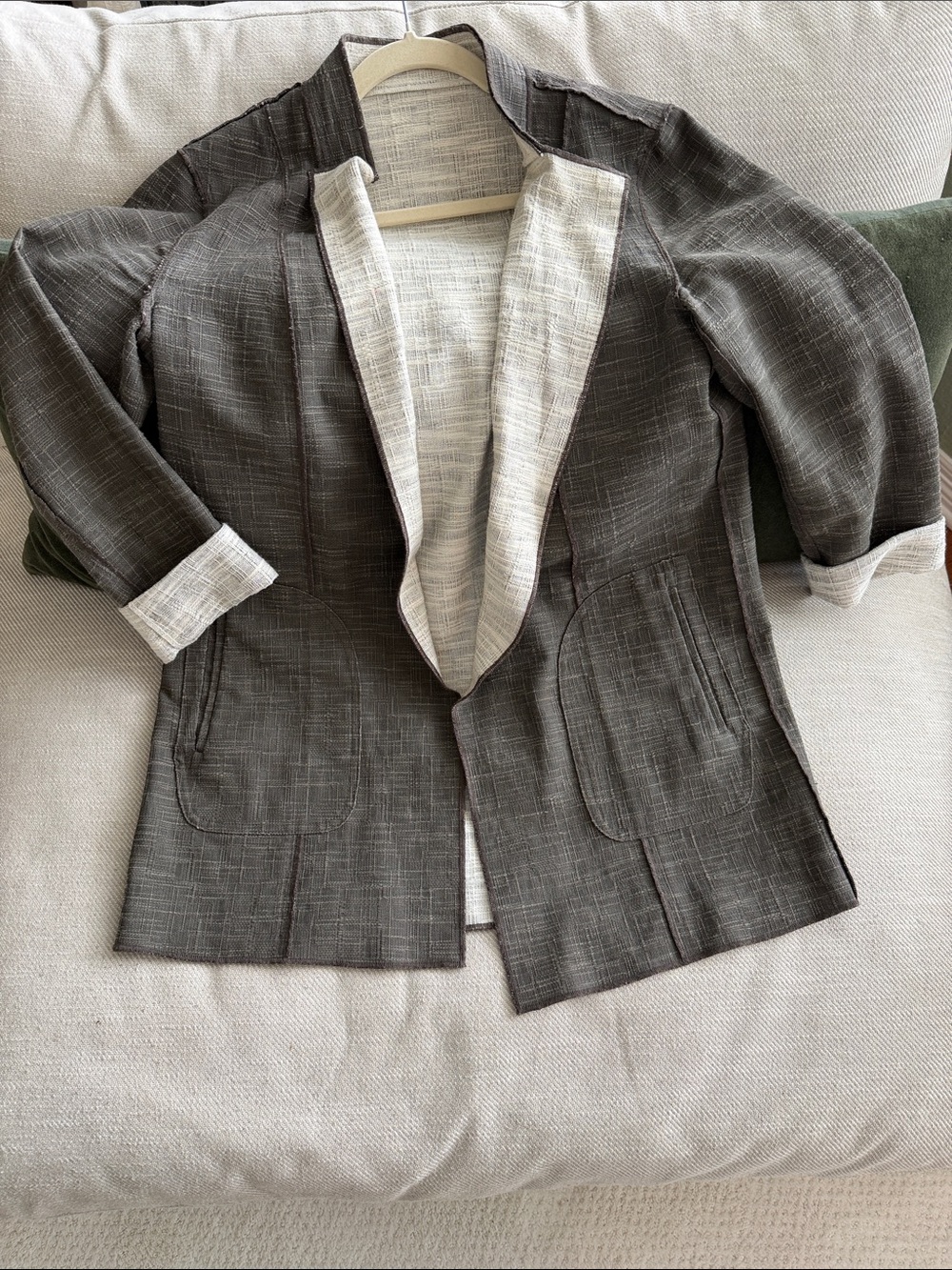Women’s tunic style reversible Jacket designed by Worth
